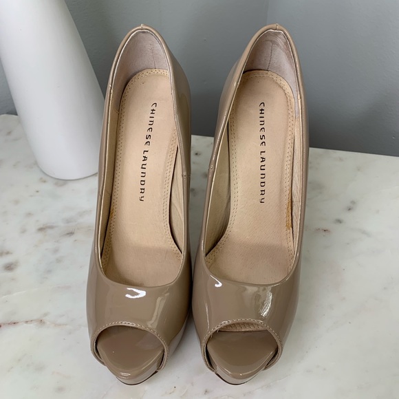 Chinese Laundry Nude Open Toe Pumps - Picture 5 of 6